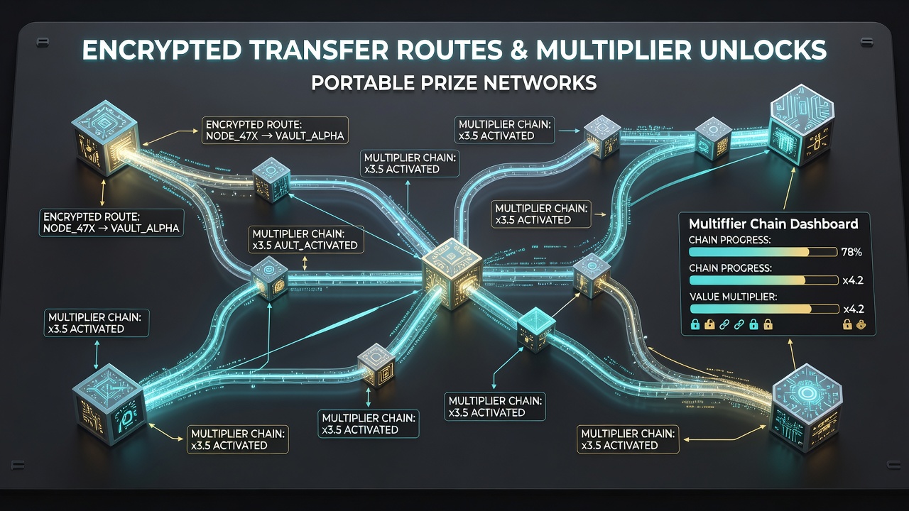 Flowchart depicting step-by-step encryption verification leading to multiplier chain activation in portable networks